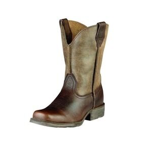 Ariat Rambler Western Boots Kids Youth Size 6 Brown Leather Pull On Cowboy Boots